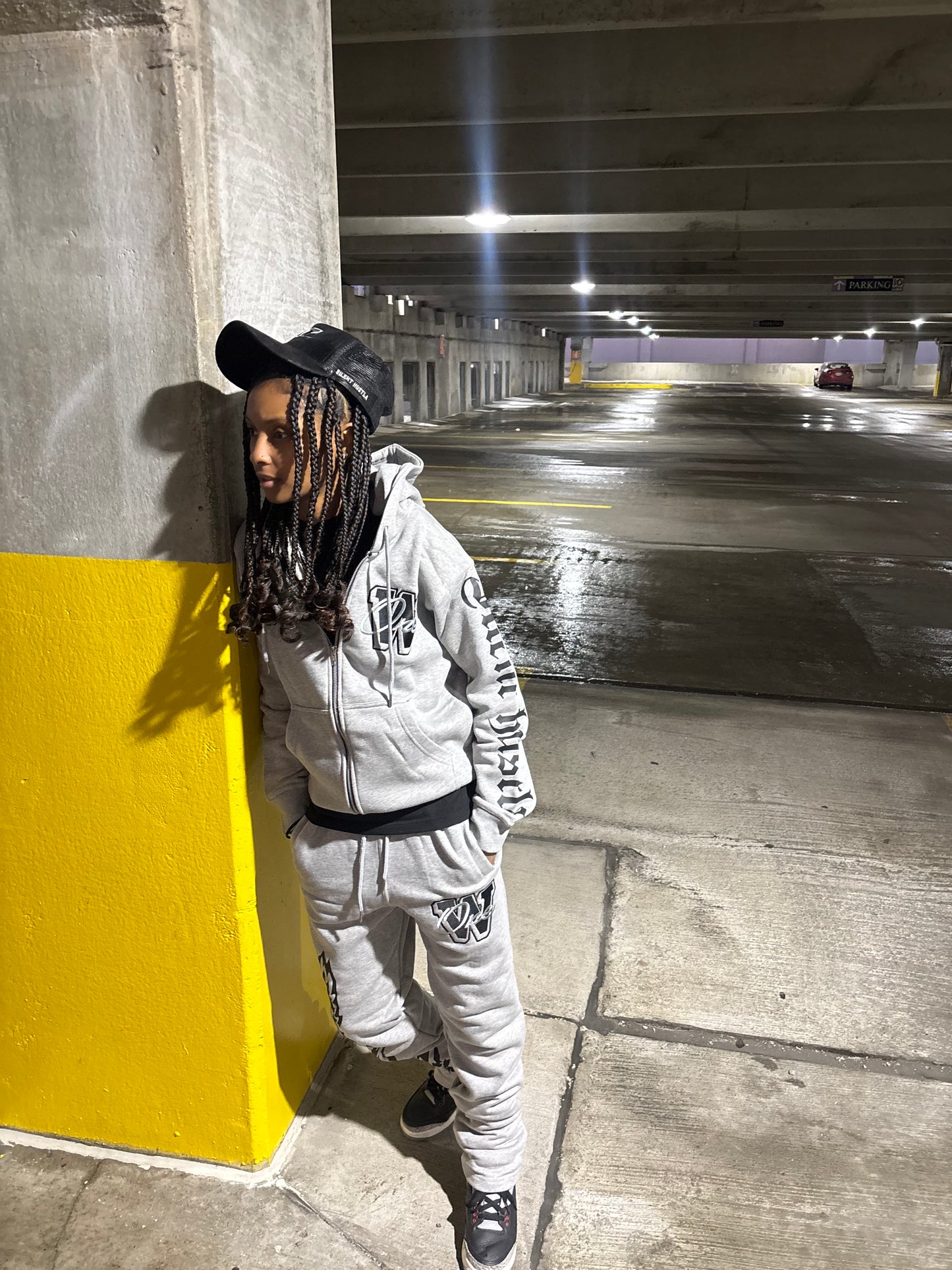 See no evil jogging suit